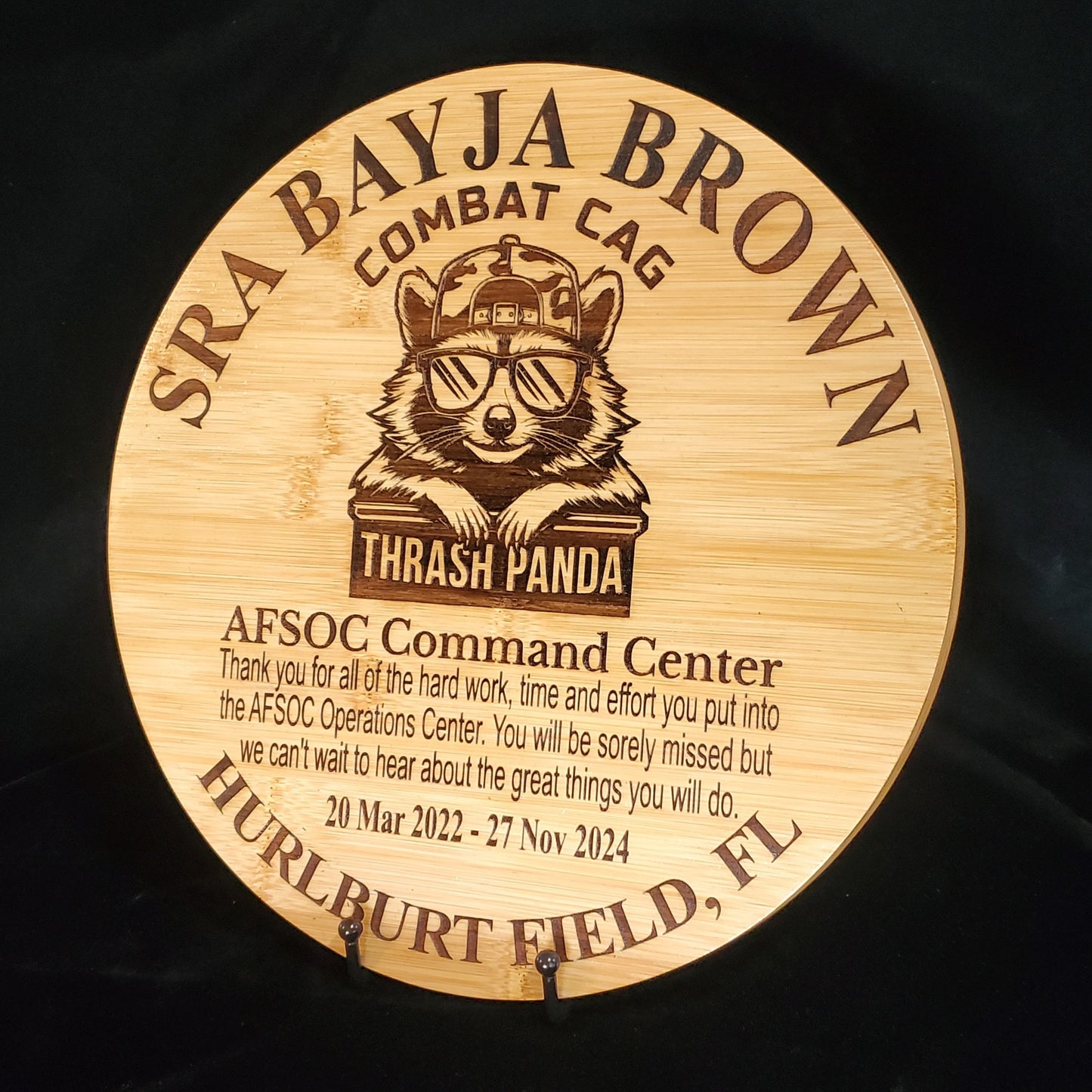 Personalized Military Going Away/Presentation Plaque