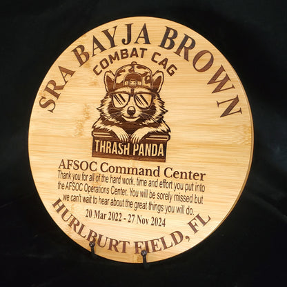 Personalized Military Going Away/Presentation Plaque