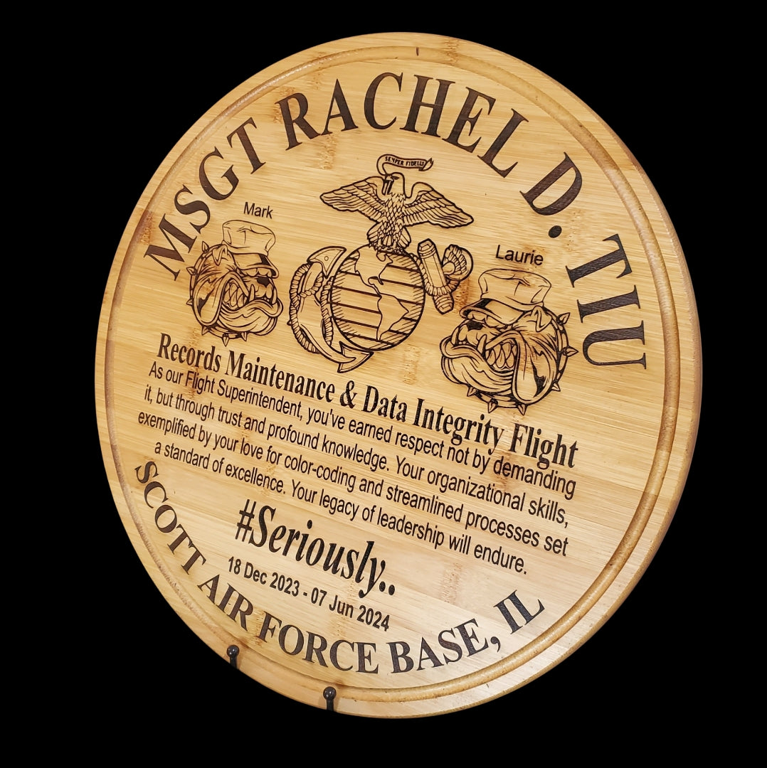16 Inch Going Away Laser Engraved Plaque