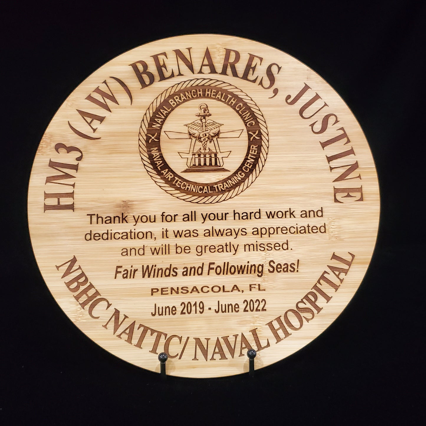 Personalized Military Going Away/Presentation Plaque